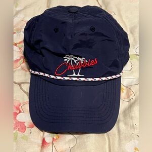 Chubbies Nylon Strapback Hat Cap Rope Brim Navy Blue Adjustable Casual/Running